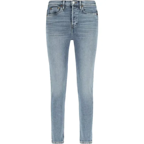 Klassische Skinny Jeans , Damen, Größe: W28 - Re/Done - Modalova