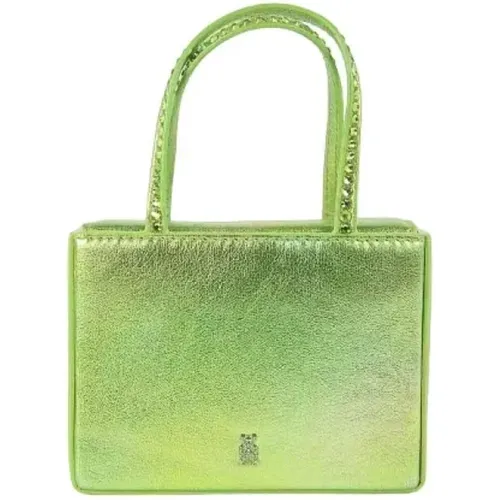 Pre-owned Leather handbags , female, Sizes: ONE SIZE - Amina Muaddi Pre-owned - Modalova