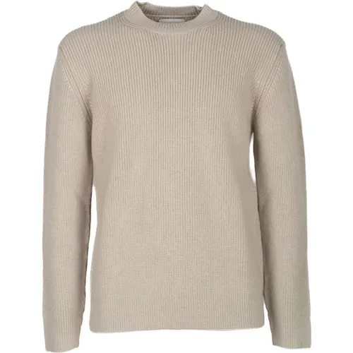 Paricollo Wool Sweater in Mud Color , male, Sizes: 2XL, XL - Circolo 1901 - Modalova