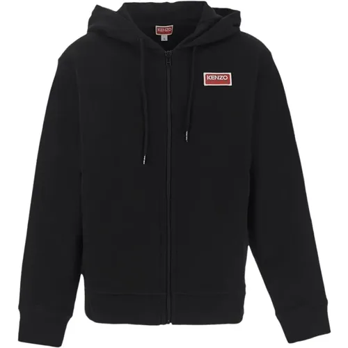 Bequemer Reißverschluss Hoodie , Damen, Größe: L - Kenzo - Modalova