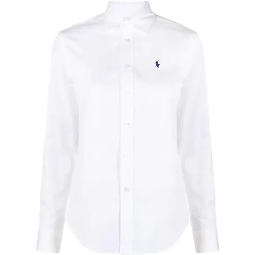 Button Front Long Sleeve Shirt , female, Sizes: M, 2XL, XS, 3XL, L, XL, S - Polo Ralph Lauren - Modalova