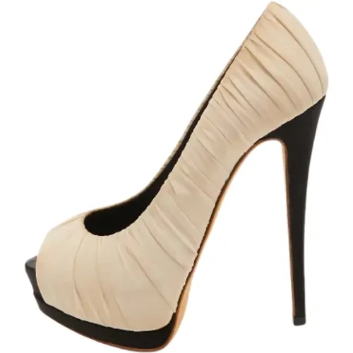 Pre-owned Fabric heels , female, Sizes: 3 1/2 UK - Giuseppe Zanotti Pre-owned - Modalova