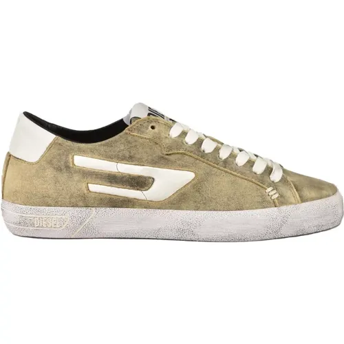 Leather Sneakers with Rubber Sole , male, Sizes: 11 UK, 7 UK, 10 UK, 12 UK - Diesel - Modalova