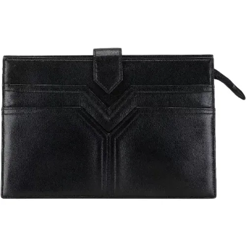 Pre-owned Leather clutches , female, Sizes: ONE SIZE - Yves Saint Laurent Vintage - Modalova