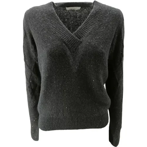 V-neck Knitwear , female, Sizes: L, M - D.Exterior - Modalova