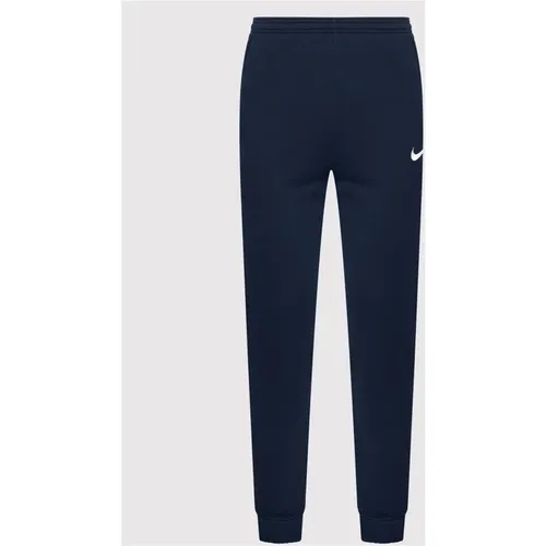 Blau/schwarze Sweatpants mit Kordelzug , Herren, Größe: L - Nike - Modalova