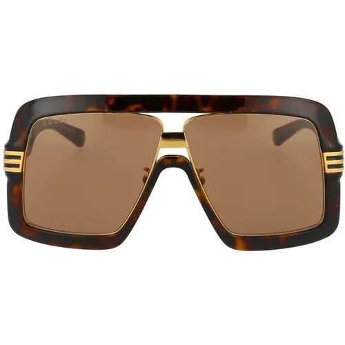 Square-frame Sunglasses , male, Sizes: 60 MM - Gucci - Modalova