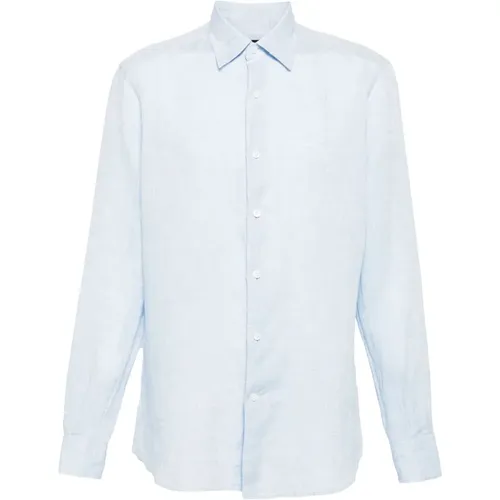 Linen Shirt , male, Sizes: 2XL, M, XL - Ermenegildo Zegna - Modalova