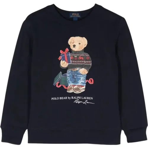 Blauer Bärenpullover Kinder - Ralph Lauren - Modalova