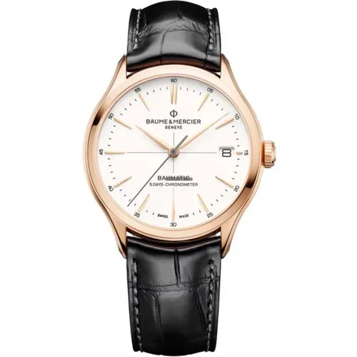 Watch Baume Mercier - Man - M0A10469 - Baume Mercier Men M0A10469 Clifton Automatic , male, Sizes: ONE SIZE - Baume et Mercier - Modalova