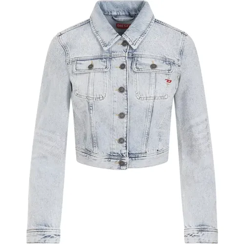 Denim Jacket Classic Style , female, Sizes: S - Diesel - Modalova