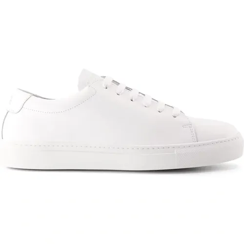 Handgefertigte Weiße Monochrome Sneakers , Herren, Größe: 44 EU - NATIONAL STANDARD - Modalova