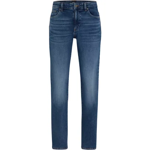 Lässige Straight Cut Jeans , Herren, Größe: W42 - Hugo Boss - Modalova