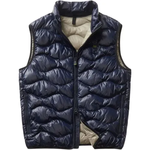 Sleeveless Quilted Vest , male, Sizes: S, L, XL - Blauer - Modalova