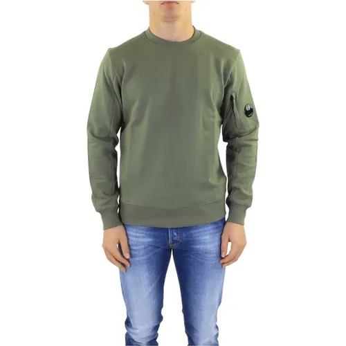 Leichtes Fleece-Sweatshirt Grün - C.P. Company - Modalova