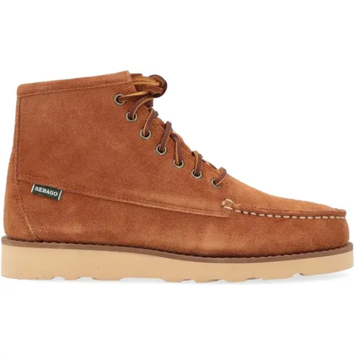 Suede Fox Mocha Mid Boots , male, Sizes: 8 UK, 12 UK, 11 UK, 9 UK, 6 UK, 10 UK - Sebago - Modalova