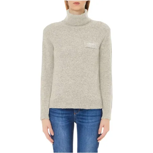 Geschlossener Strickpullover , Damen, Größe: M - Liu Jo - Modalova