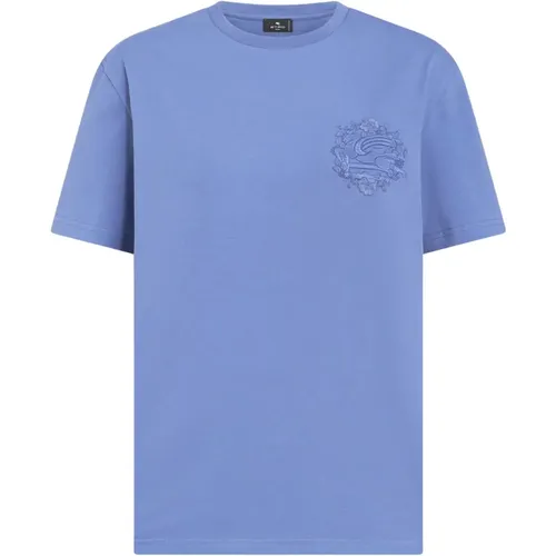 Floral Crew-neck T-shirt , female, Sizes: M, XS, S - ETRO - Modalova