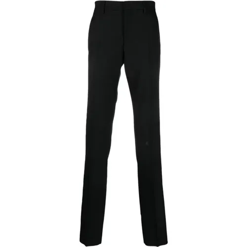 Wool Twill Trousers , male, Sizes: L, M - Versace - Modalova