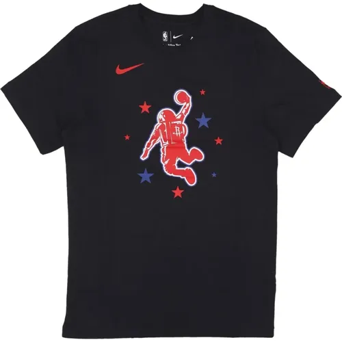 NBA City Edition Logo Tee , Herren, Größe: M - Nike - Modalova