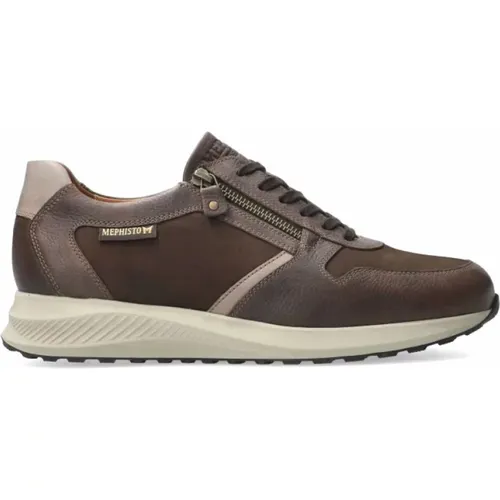 Lässiger Ledersneaker für Herren , Herren, Größe: 43 EU - mephisto - Modalova