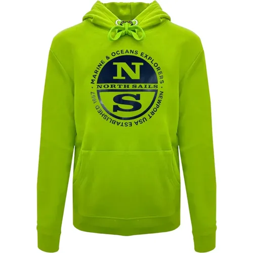 Solid Colour Hooded Sweatshirt , male, Sizes: M, XL, L - North Sails - Modalova