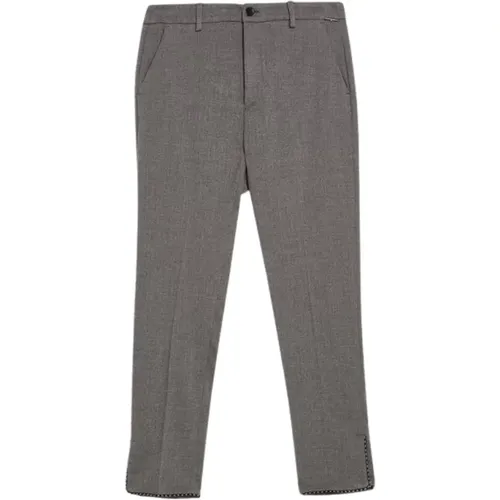 Studded Flannel Cropped Pants , female, Sizes: M - Liu Jo - Modalova