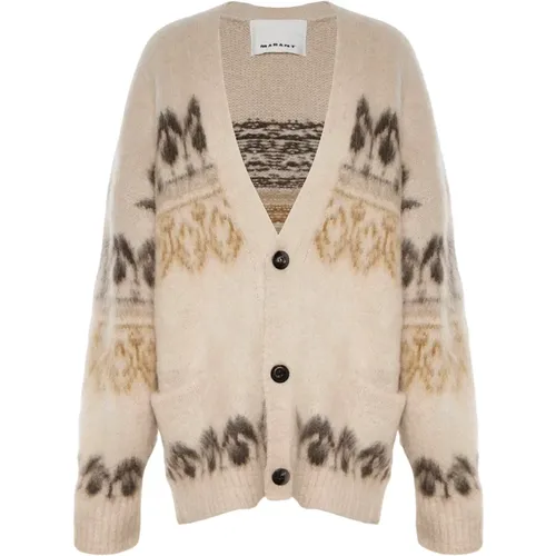 Dyston Khaki Cardigan , male, Sizes: XL - Isabel marant - Modalova