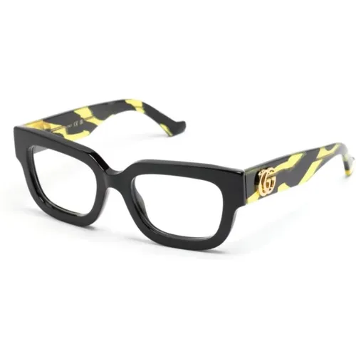 Schwarze Optische Brille Stilvoll und Vielseitig , Damen, Größe: 52 MM - Gucci - Modalova