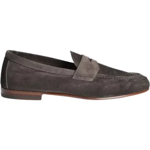 Classic Loafer in Suede , male, Sizes: 6 UK, 7 UK, 5 UK - Henderson Baracco - Modalova