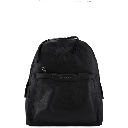 Leather Backpack with Zip Closure , female, Sizes: ONE SIZE - Orciani - Modalova