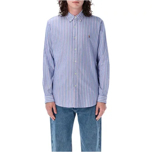 Men's Clothing Shirts Light Blu Pink Ss24 , male, Sizes: S, L - Ralph Lauren - Modalova