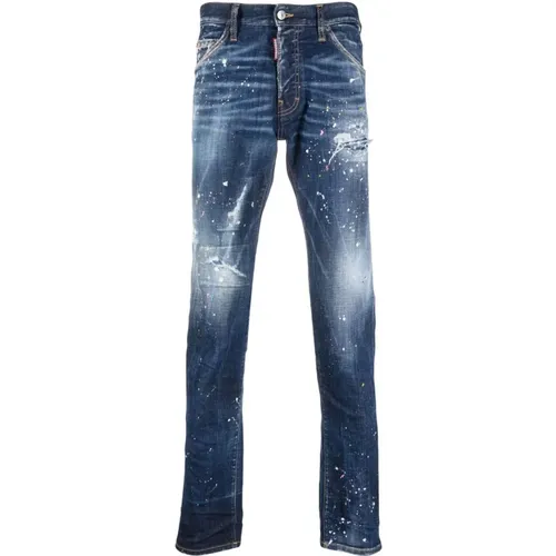 Navy Cool Guy Jeans , Herren, Größe: L - Dsquared2 - Modalova
