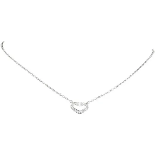 Pre-owned Silver necklaces , female, Sizes: ONE SIZE - Cartier Vintage - Modalova