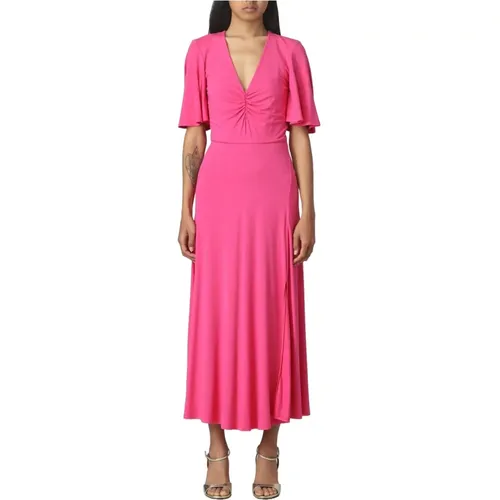 Elegantes Fuchsia Langes Kleid , Damen, Größe: L - PATRIZIA PEPE - Modalova