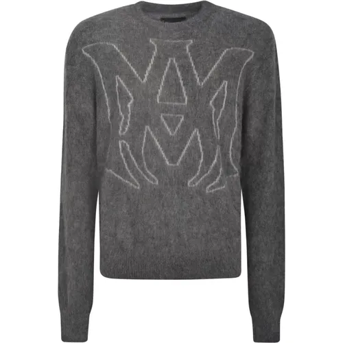 Grauer Logo Jacquard Sweatshirt - Amiri - Modalova