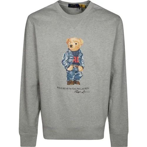 Bären Crewneck Sweatshirt , Herren, Größe: M - Ralph Lauren - Modalova