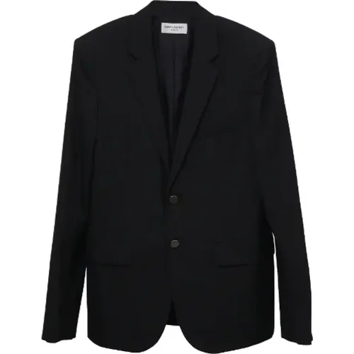 Pre-owned Wool outerwear , male, Sizes: 2XS - Yves Saint Laurent Vintage - Modalova