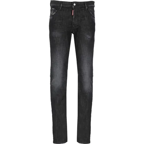 Slim-Fit Cotton Jeans for Men , male, Sizes: 2XL, L - Dsquared2 - Modalova