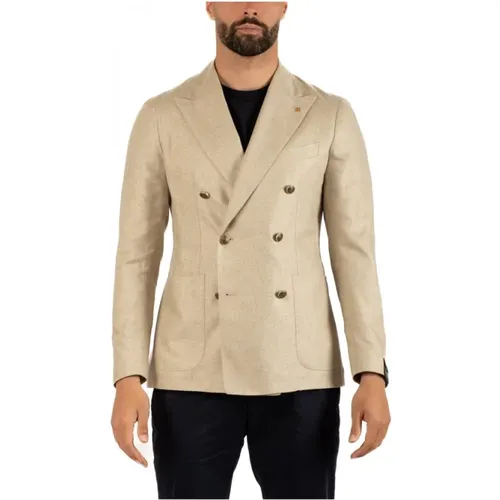 Mens Jacket Tailored Style , male, Sizes: XL, S - Tagliatore - Modalova