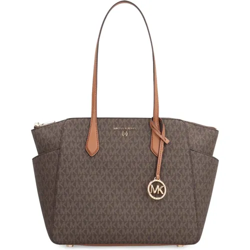 Logo Canvas Tote mit Reißverschluss , Damen, Größe: ONE Size - Michael Kors - Modalova