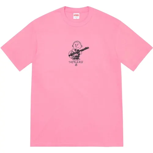 Rosa Rocker Tee Limited Edition , Herren, Größe: M - Supreme - Modalova