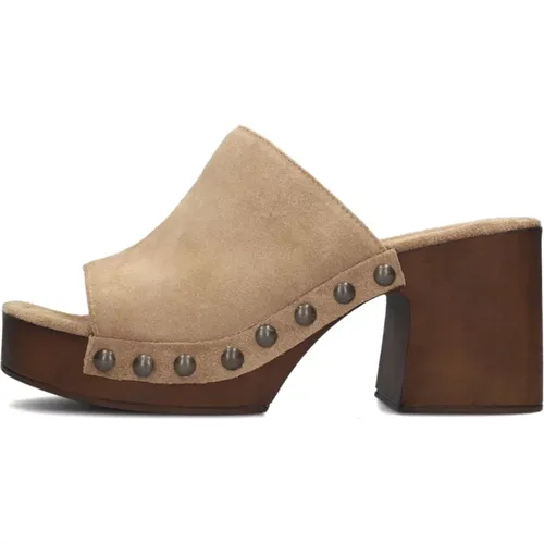 Heeled Mules , Damen, Größe: 36 EU - Notre-v - Modalova