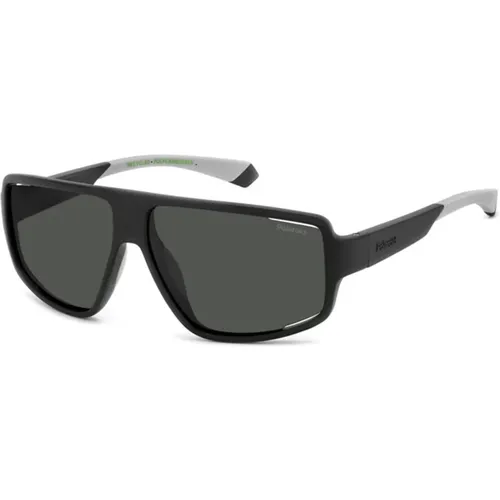 Matte Grey Sunglasses , male, Sizes: 61 MM - Polaroid - Modalova