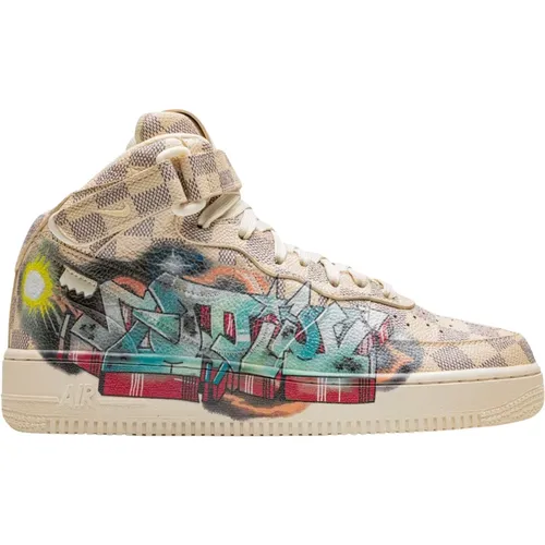 Limited Edition Mid Louis Vuitton Graffiti , male, Sizes: 4 1/2 UK - Nike - Modalova