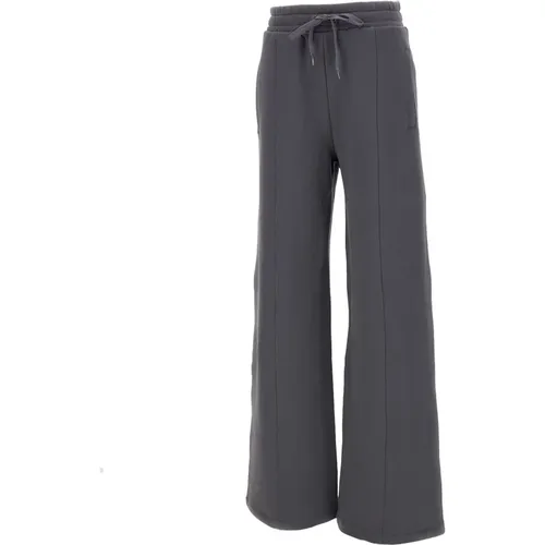 Grey Cotton Jogger with Wide Leg , female, Sizes: S, M - Iceberg - Modalova