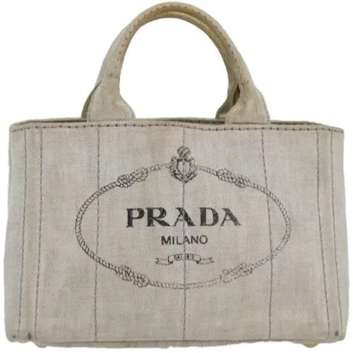 Pre-owned Canvas handbags , female, Sizes: ONE SIZE - Prada Vintage - Modalova