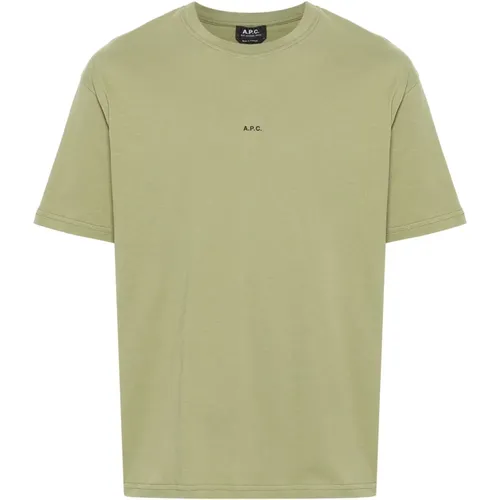 Baumwoll T-Shirt , Herren, Größe: 2XL - A.p.c. - Modalova