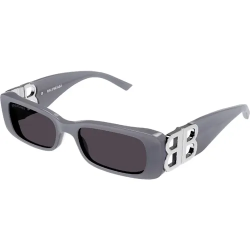 Grey Rectangular Sunglasses Model 0096S , female, Sizes: 51 MM - Balenciaga - Modalova