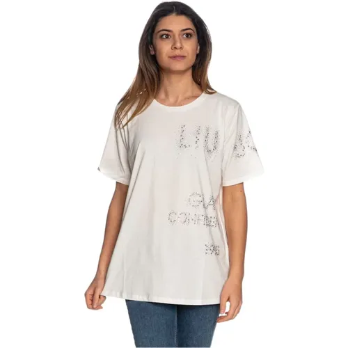 Kurzarm T-Shirt , Damen, Größe: M - Liu Jo - Modalova